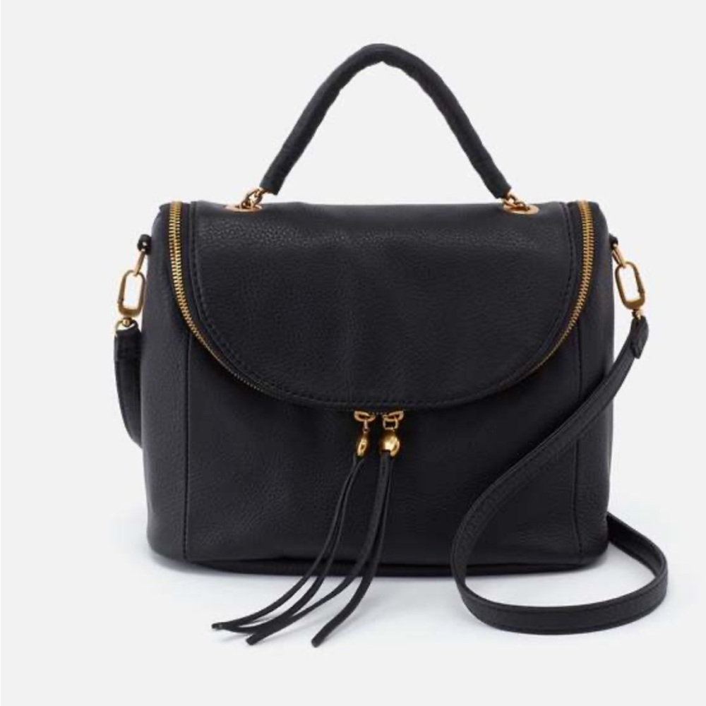 Hobo fern satchel in pebbled leather